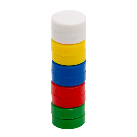 Magneti per lavagne bianche 20 mm Q-Connect colori assortiti - conf. 10 pezzi -  - KF02637